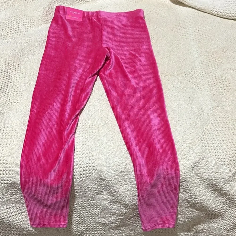 Issac Mizrahi 7/8 hot pink leggings elastic waist extremely soft bright NWT